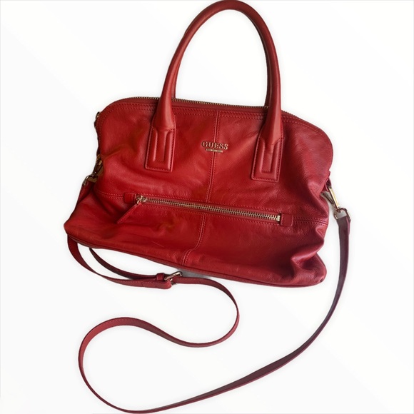 GUESS | Red Satchel Purse 👜 - Picture 1 of 6
